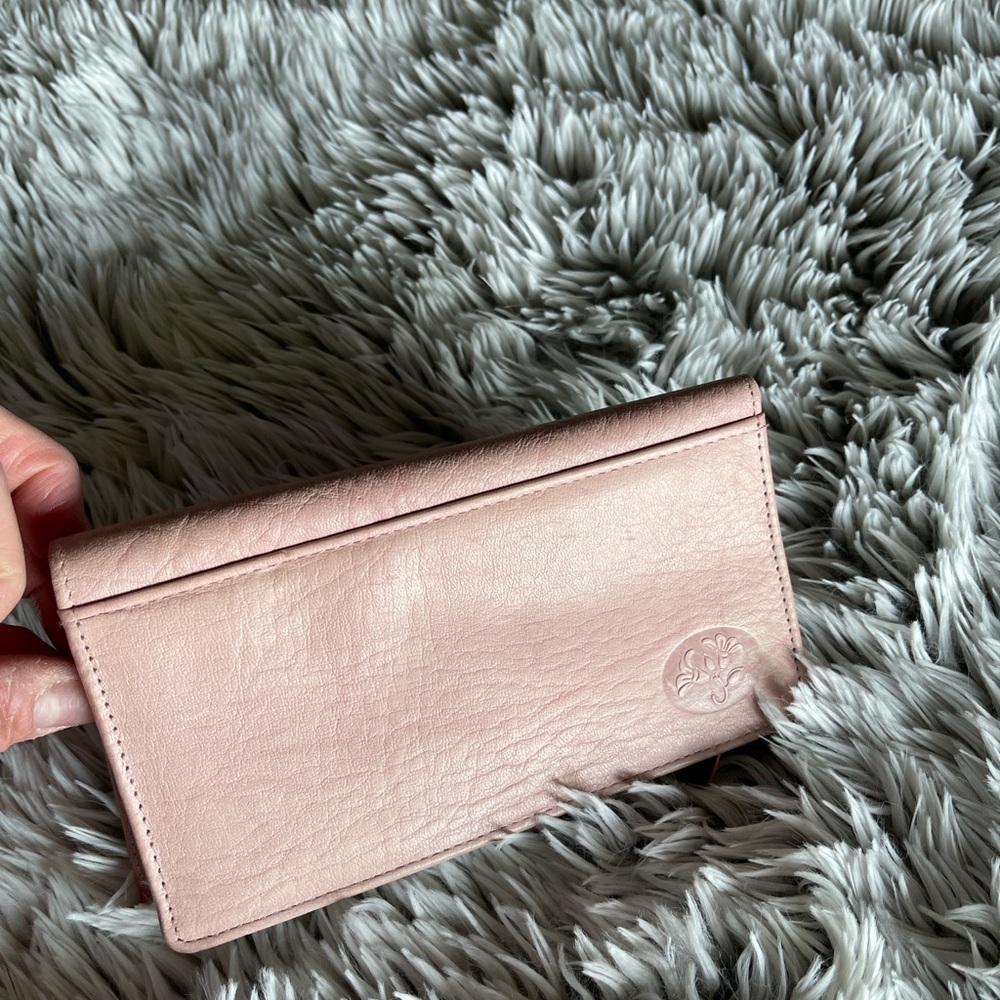 Elegant Pink Leather Wallet